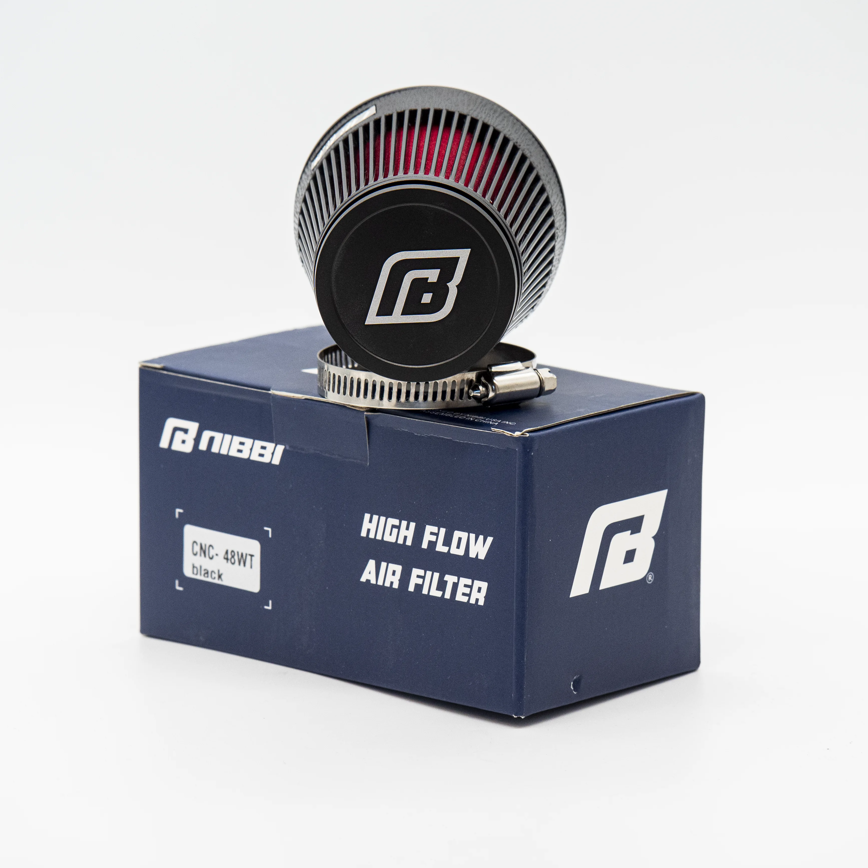 High Flow Luftfilter Black gebogen