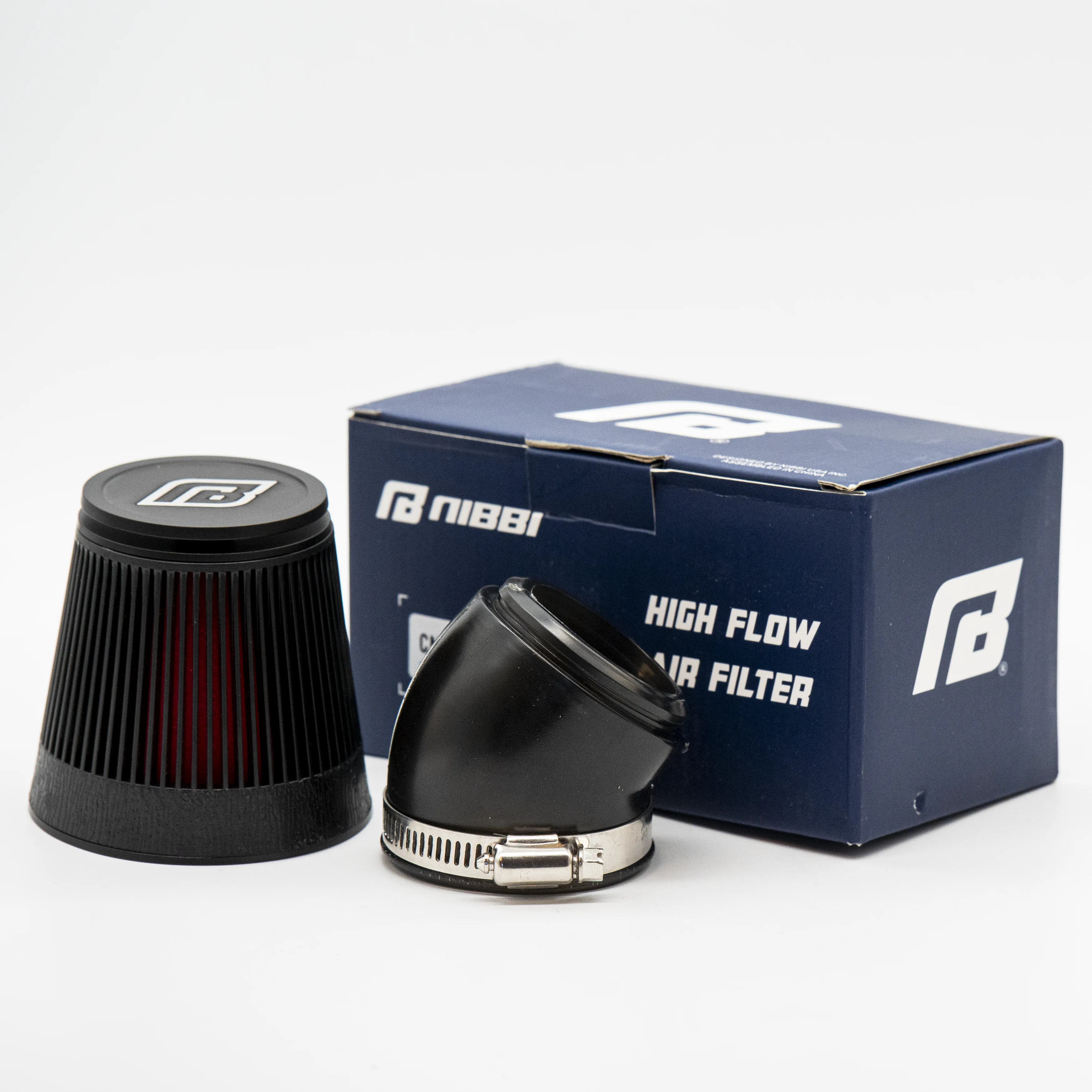 High Flow Luftfilter Black gebogen